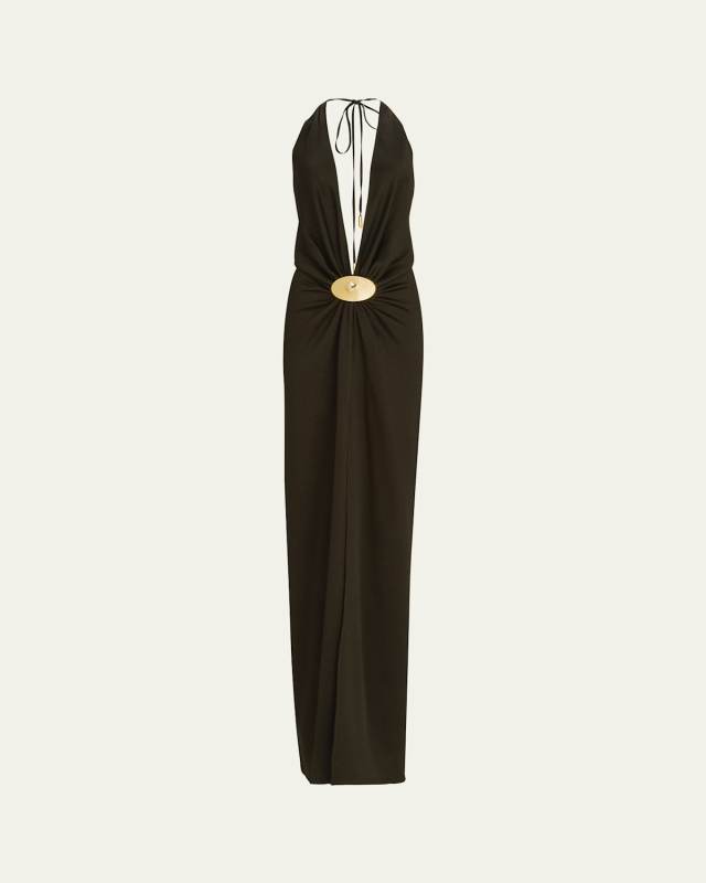 Rowan Gathered Halter Dress